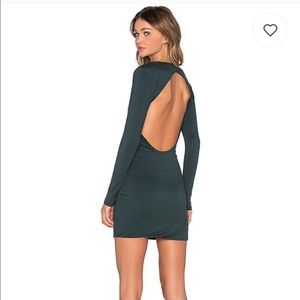 NBD X Trilogy Hunter Green Cutout Dress size S